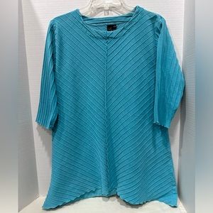 Women’s Cotton Teal Tunic Size Small